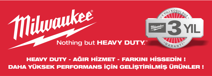 Milwaukee 3 Yıl Garanti